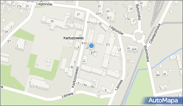 Tarnowskie Góry, Karłuszowiec, 8, mapa Tarnowskie Góry