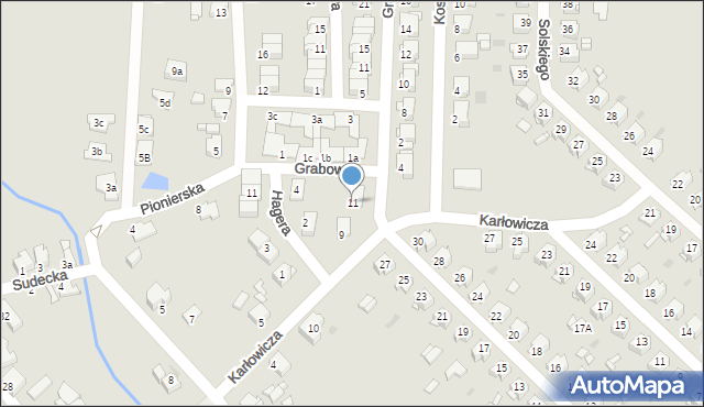 Tarnowskie Góry, Karłowicza Mieczysława, 11, mapa Tarnowskie Góry