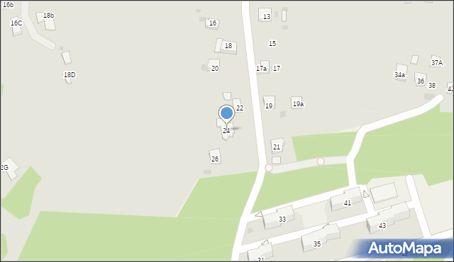 Trzebinia, Kamienna, 24, mapa Trzebinia