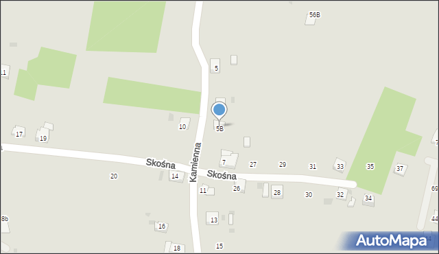 Trzebinia, Kamienna, 5B, mapa Trzebinia