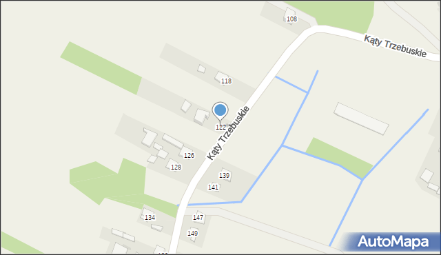 Trzebuska, Kąty Trzebuskie, 122, mapa Trzebuska