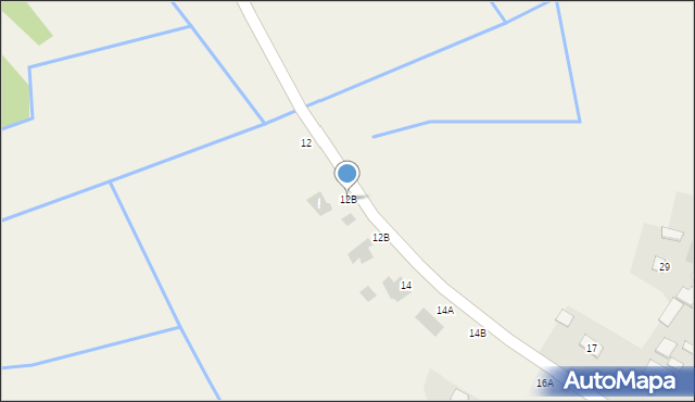 Trzebuska, Kąty Trzebuskie, 12B, mapa Trzebuska