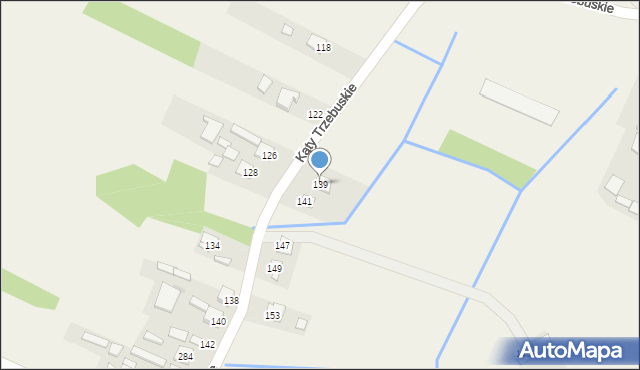 Trzebuska, Kąty Trzebuskie, 139, mapa Trzebuska