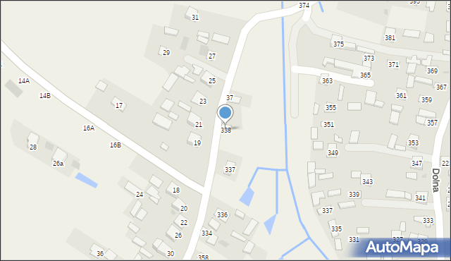 Trzebuska, Kąty Trzebuskie, 338, mapa Trzebuska