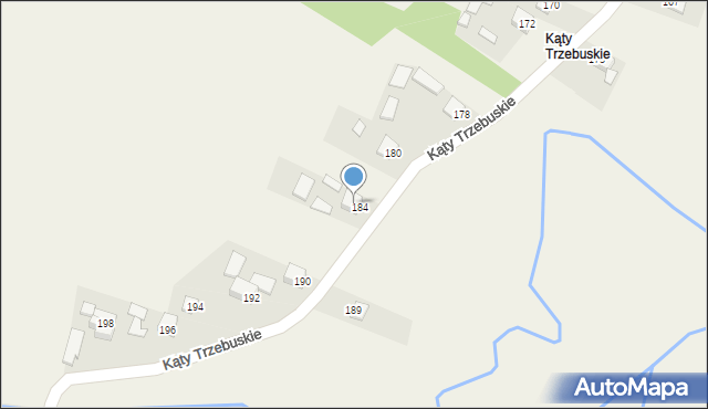 Trzebuska, Kąty Trzebuskie, 577, mapa Trzebuska