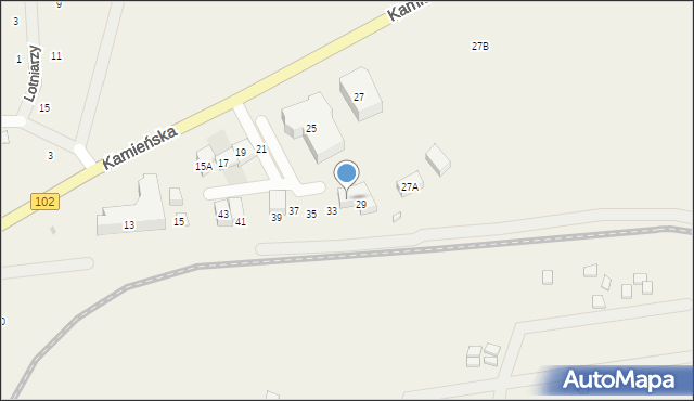 Trzęsacz, Kamieńska, 31, mapa Trzęsacz