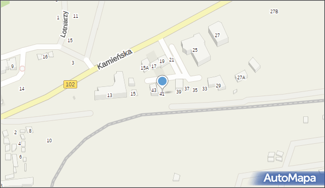 Trzęsacz, Kamieńska, 41, mapa Trzęsacz