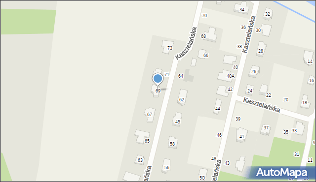 Tuszynek Majoracki, Kasztelańska, 69, mapa Tuszynek Majoracki