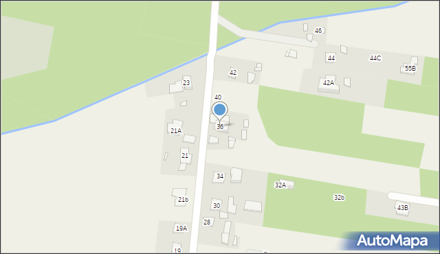 Ustanów, Kasztanów, 36, mapa Ustanów