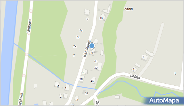 Ustroń, Kamieniec, 6, mapa Ustroń