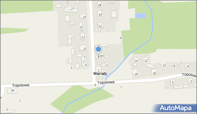 Wanaty, Karoliny, 6, mapa Wanaty