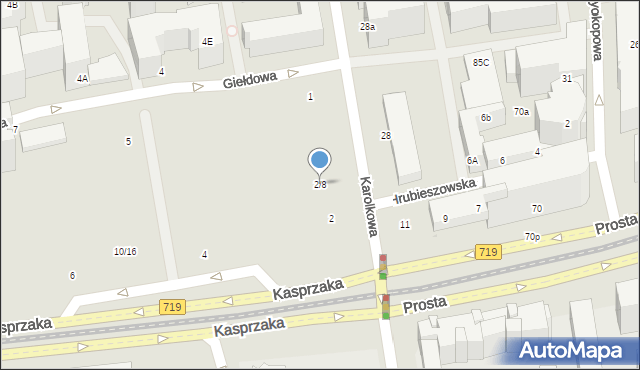 Warszawa, Kasprzaka Marcina, 2/8, mapa Warszawy