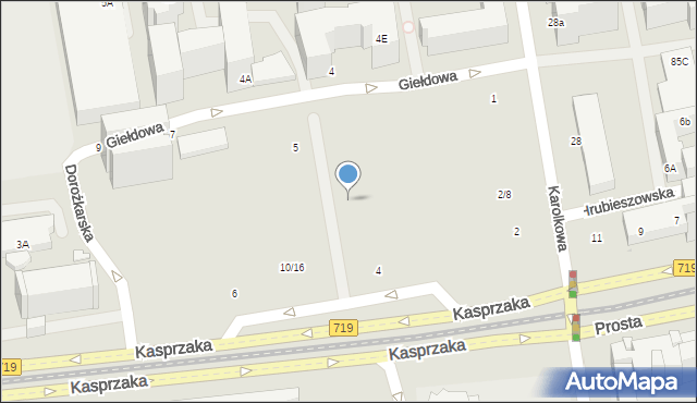Warszawa, Kasprzaka Marcina, 218, mapa Warszawy