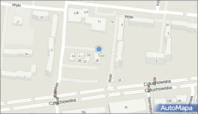 Warszawa, Karabeli, 2F, mapa Warszawy