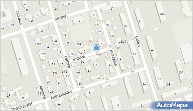 Warszawa, Kaprys, 3, mapa Warszawy