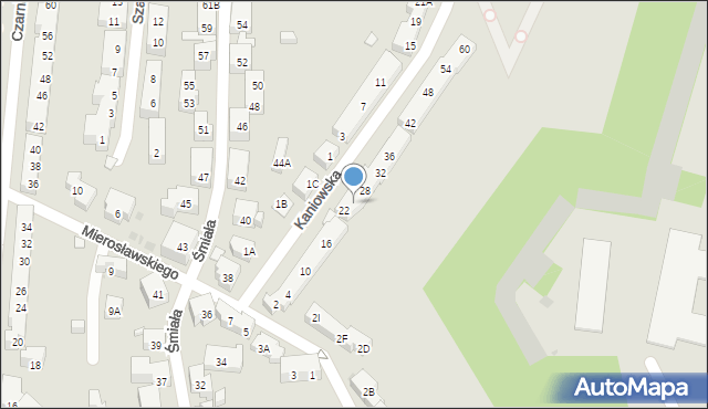 Warszawa, Kaniowska, 24, mapa Warszawy