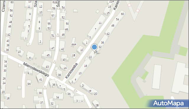 Warszawa, Kaniowska, 26, mapa Warszawy