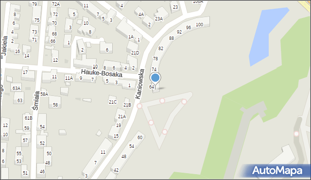 Warszawa, Kaniowska, 66, mapa Warszawy