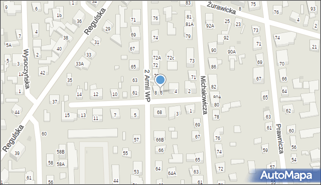 Warszawa, Kaczorowska, 6, mapa Warszawy