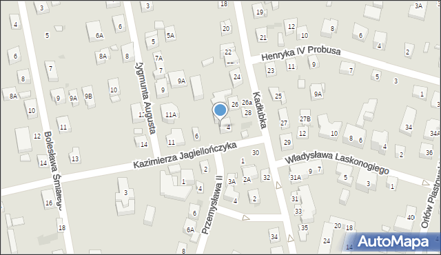 Warszawa, Kazimierza Jagiellończyka, 4A, mapa Warszawy