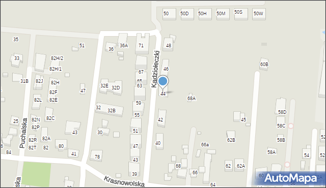 Warszawa, Kądziołeczki, 44, mapa Warszawy