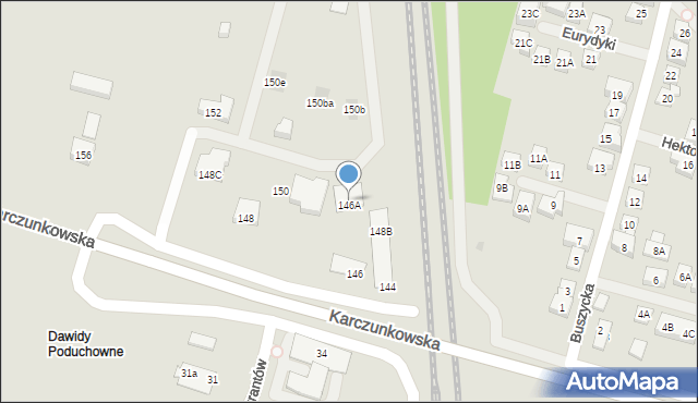 Warszawa, Karczunkowska, 148A, mapa Warszawy