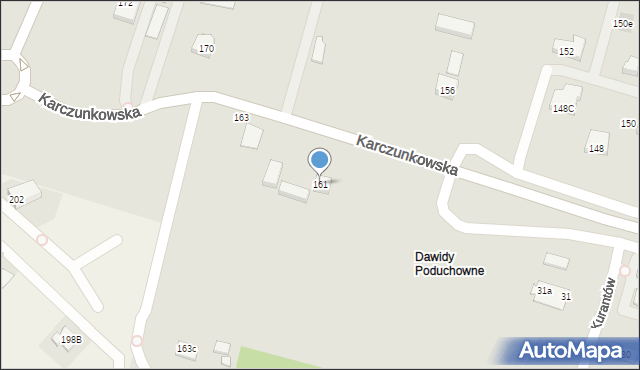 Warszawa, Karczunkowska, 161, mapa Warszawy