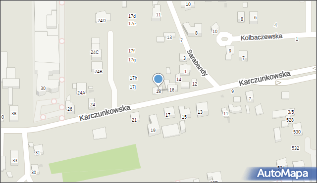 Warszawa, Karczunkowska, 18, mapa Warszawy