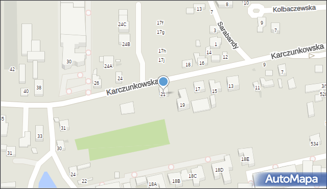 Warszawa, Karczunkowska, 21, mapa Warszawy