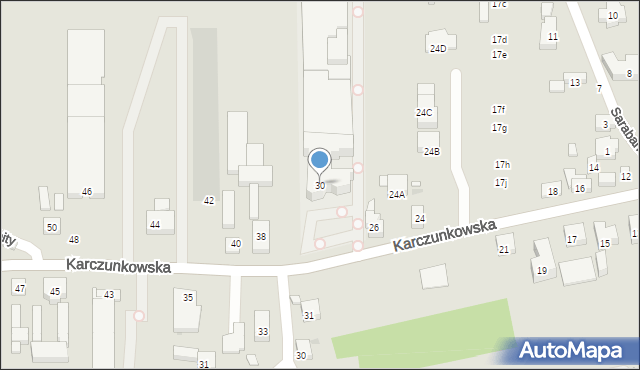 Warszawa, Karczunkowska, 30, mapa Warszawy