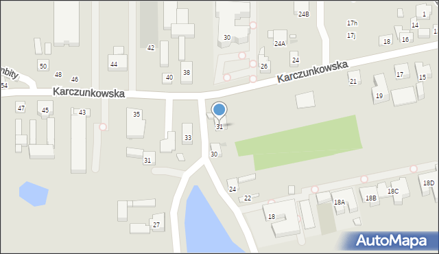 Warszawa, Karczunkowska, 31, mapa Warszawy