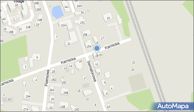 Warszawa, Karnicka, 18, mapa Warszawy