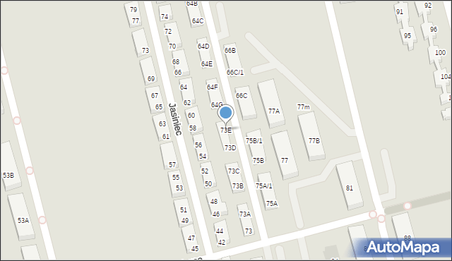 Warszawa, Kartograficzna, 73E, mapa Warszawy