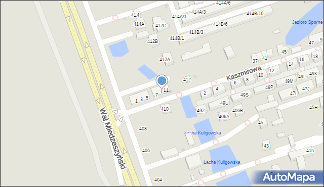 Warszawa, Kaszmirowa, 9, mapa Warszawy