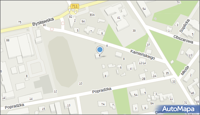 Warszawa, Kamieńskiego Macieja, 4/6, mapa Warszawy