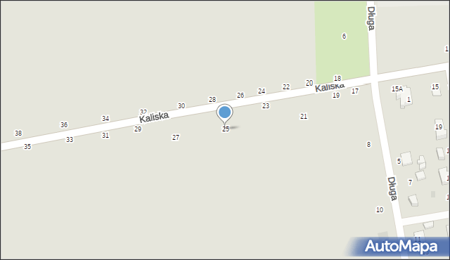 Warta, Kaliska, 25, mapa Warta