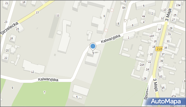 Wejherowo, Kalwaryjska, 3, mapa Wejherowo