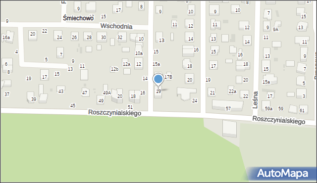 Wejherowo, Kamienna, 19, mapa Wejherowo