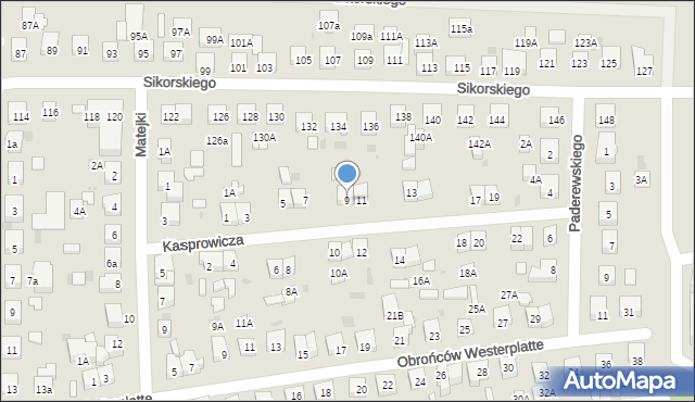 Wejherowo, Kasprowicza Jana, 9, mapa Wejherowo