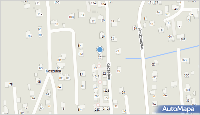 Wieliczka, Kaczeńce, 20, mapa Wieliczka