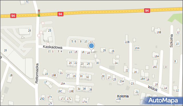 Wieliczka, Kaskadowa, 19, mapa Wieliczka