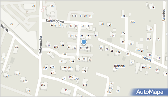 Wieliczka, Kaskadowa, 31, mapa Wieliczka