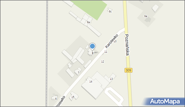 Wilkowice, Karolewko, 8, mapa Wilkowice