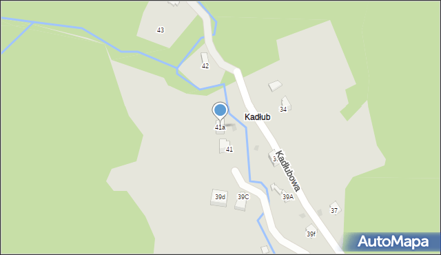 Wisła, Kadłubowa, 41a, mapa Wisła