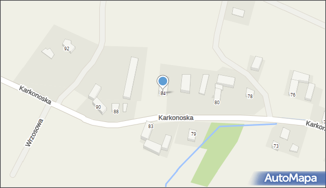 Wojcieszyce, Karkonoska, 84, mapa Wojcieszyce