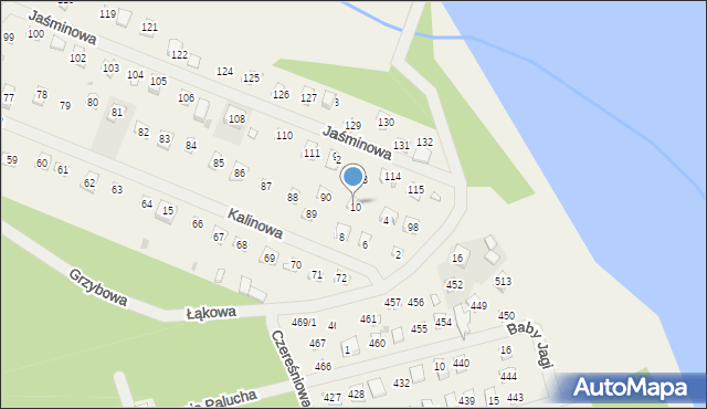 Wojnówko, Kalinowa, 93/2, mapa Wojnówko