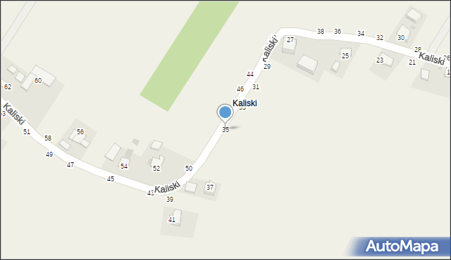 Wola Kalinowska, Kaliski, 35, mapa Wola Kalinowska