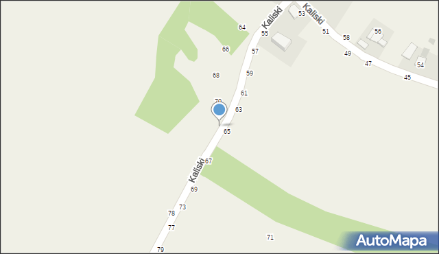 Wola Kalinowska, Kaliski, 72, mapa Wola Kalinowska