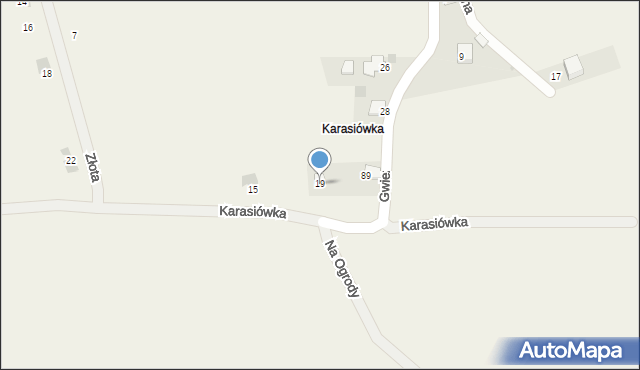 Wołowice, Karasiówka, 19, mapa Wołowice