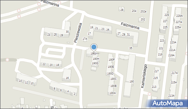 Wrocław, Kamieńskiego Henryka Michała, 190I, mapa Wrocławia